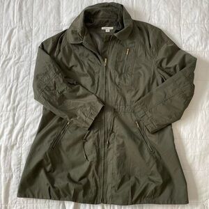 Coldwater Creek Olive Green Canvas Jacket - XL